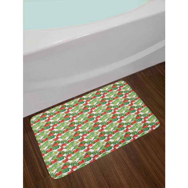 Endemic Flowers Botany Bath Mat