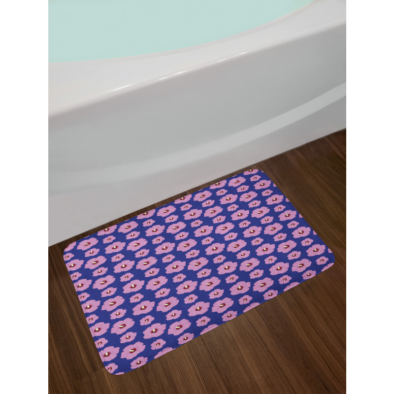 Rhythmic Vibrant Floral Bath Mat