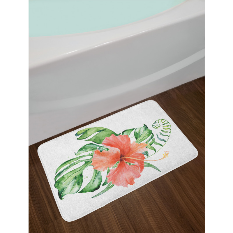 Lush Exotic Single Flower Bath Mat