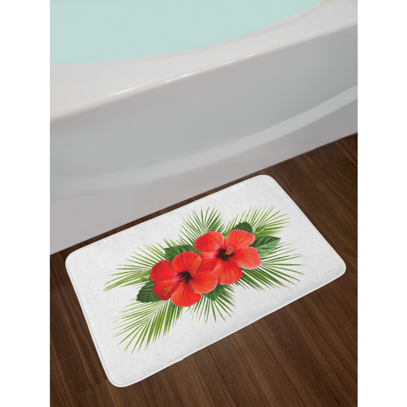 Simple Petal Arrangement Bath Mat