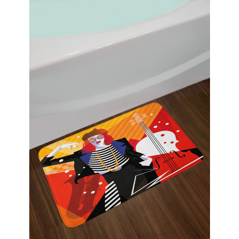 Music Theme Bath Mat