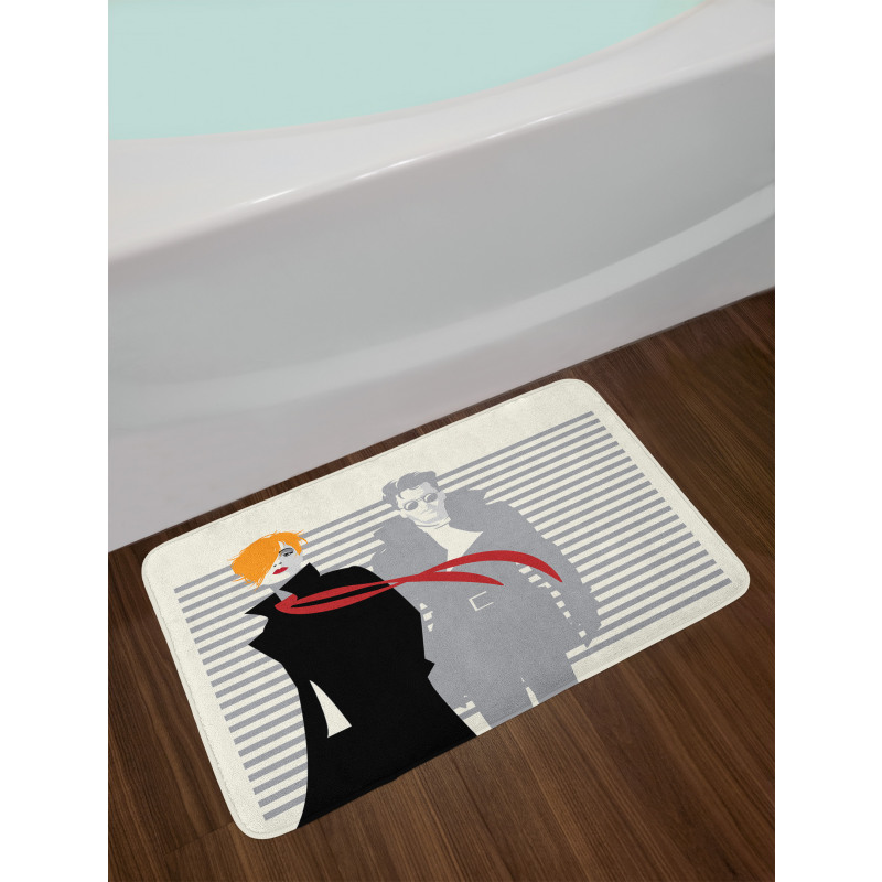 Contemporary Stripes Bath Mat