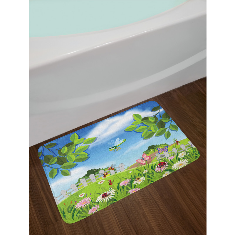 Spring Scene Bath Mat