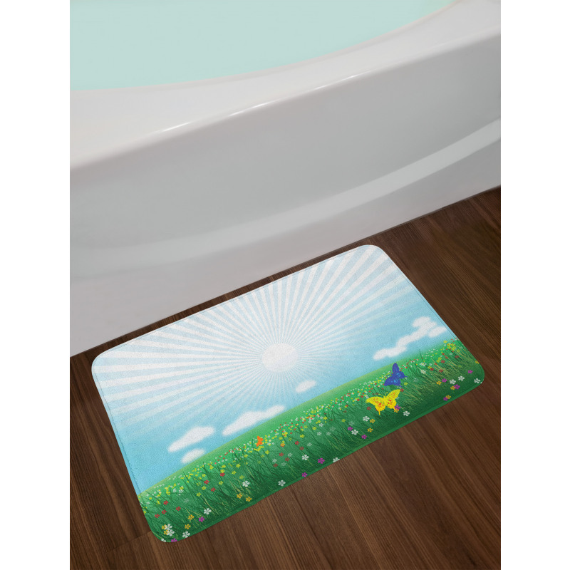 Colorful Meadow Bath Mat