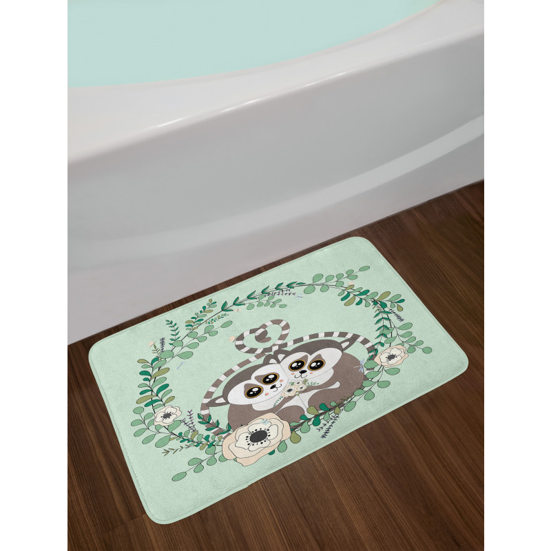 Exotic Wild Monkey Botanical Bath Mat