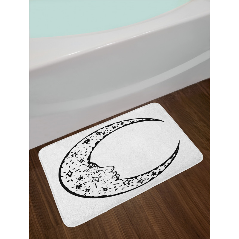 Modern Crescent Bath Mat