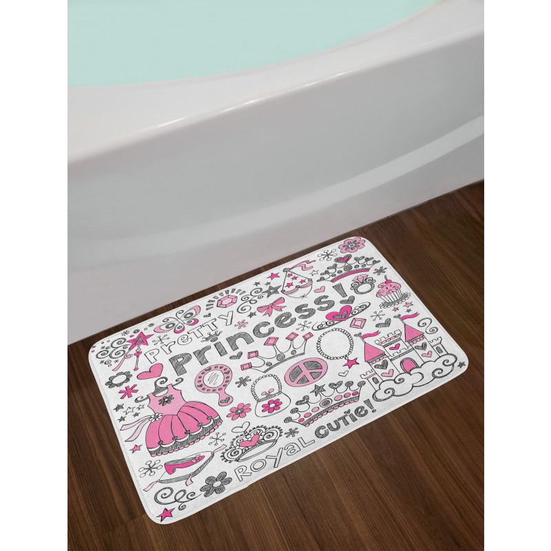 Fairy Tale Princess Tiara Bath Mat