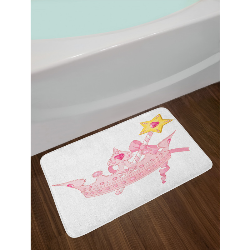 Crown and Magic Wand Bath Mat