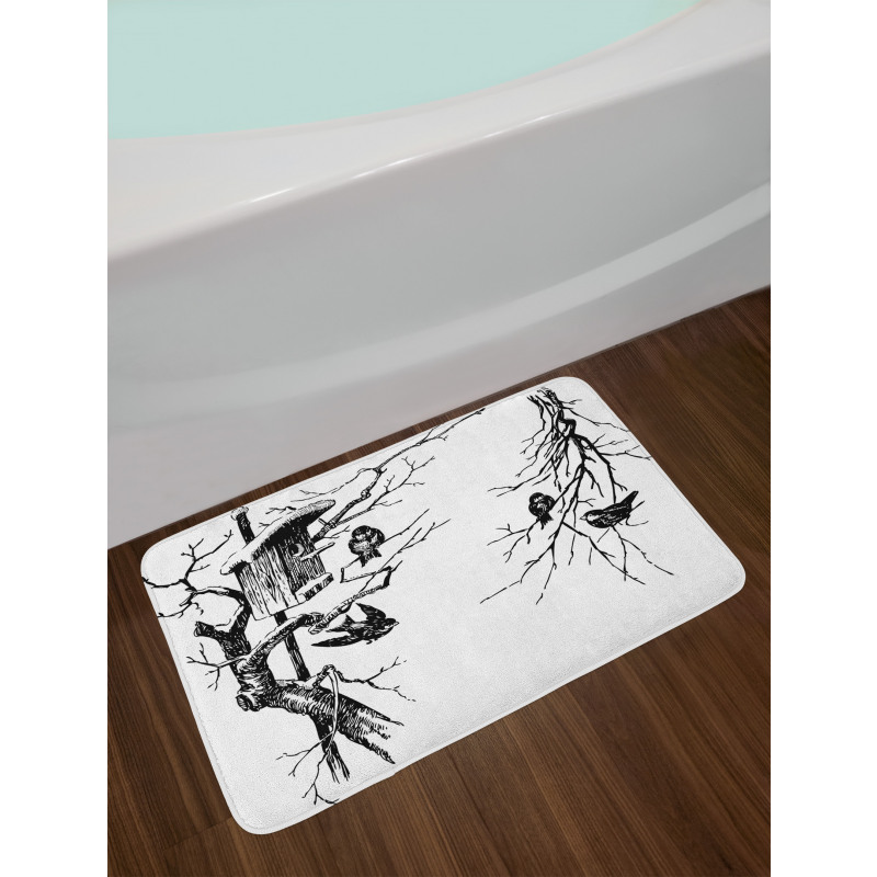 Nest of Sparrows Bath Mat