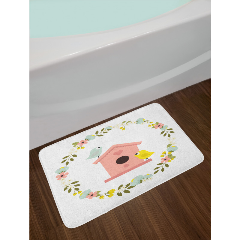 Winged Animal Floral Bath Mat