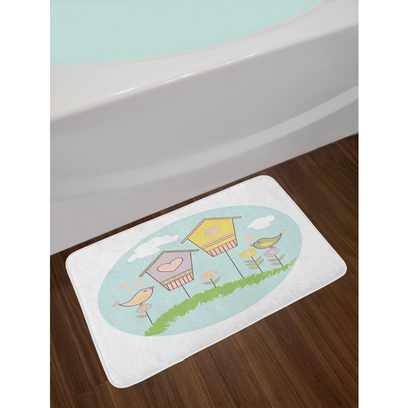 Meadow Flower Nest Cloud Bath Mat