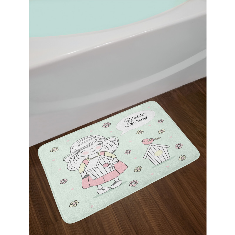 Spring Welcoming Bath Mat