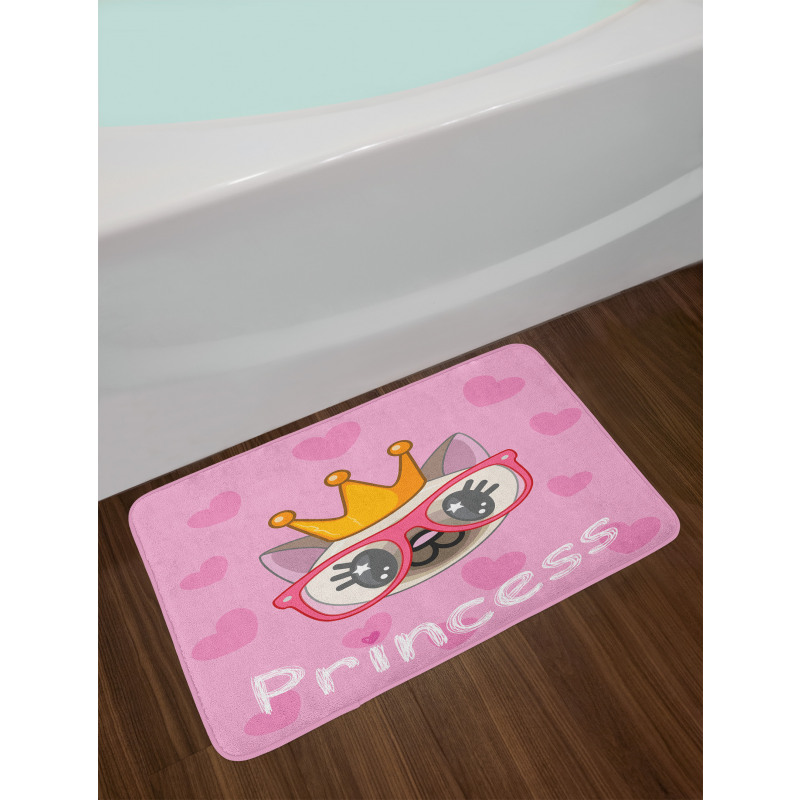 Happy Princess Cat Bath Mat
