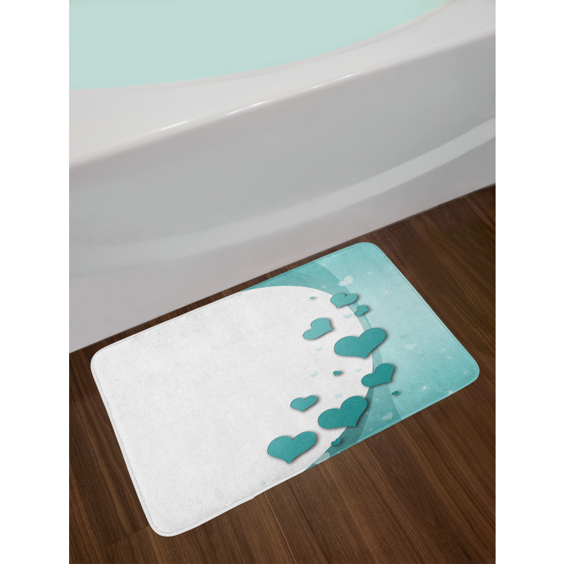 Hearts Valentines Bath Mat