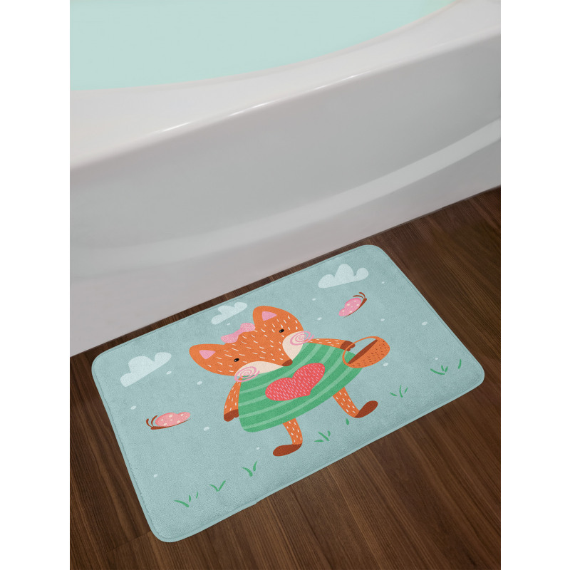 Nursery Animal with Dress Bath Mat