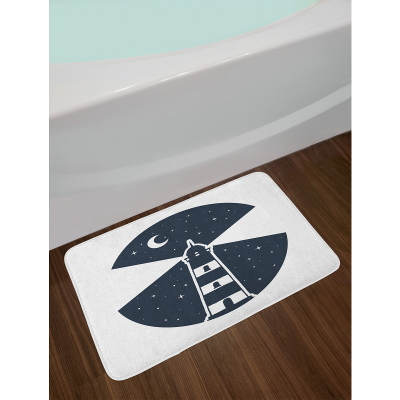 Lighthouse Night Bath Mat