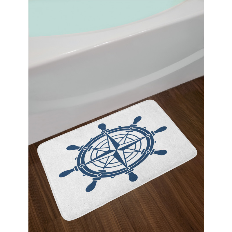 Steering Wheel Art Bath Mat