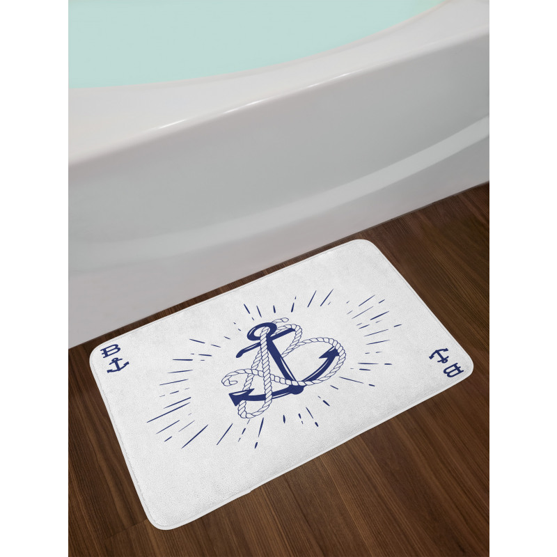 Monochrome Sketch Bath Mat