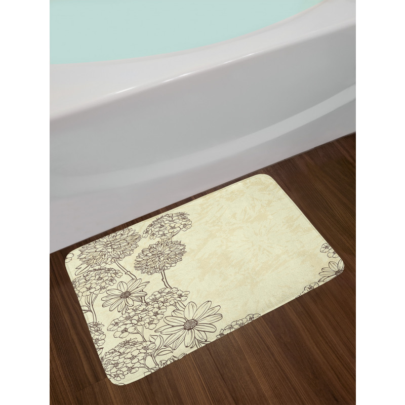 Blooming Retro Bath Mat