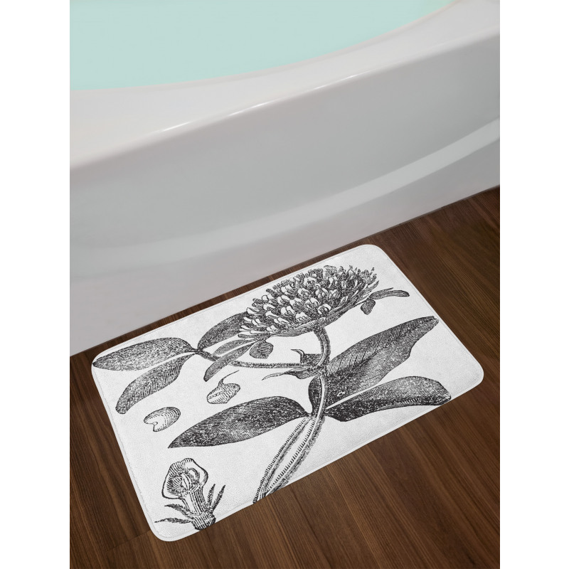 Nostalgic Flower Art Bath Mat