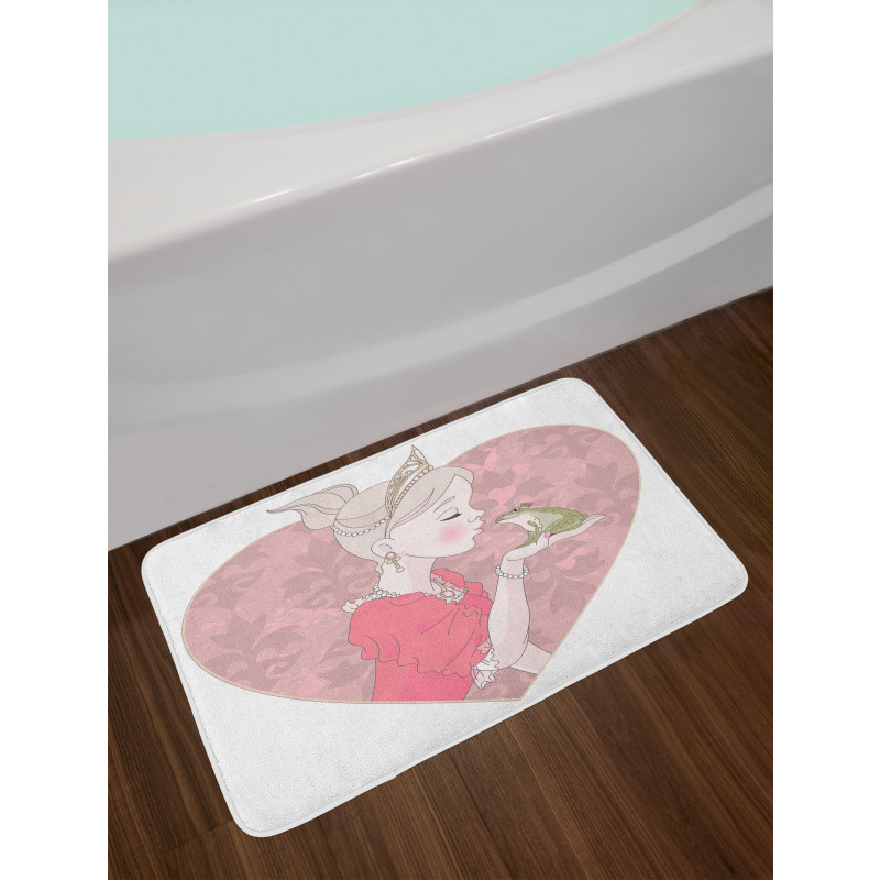 Fairytale Princess Kiss Art Bath Mat