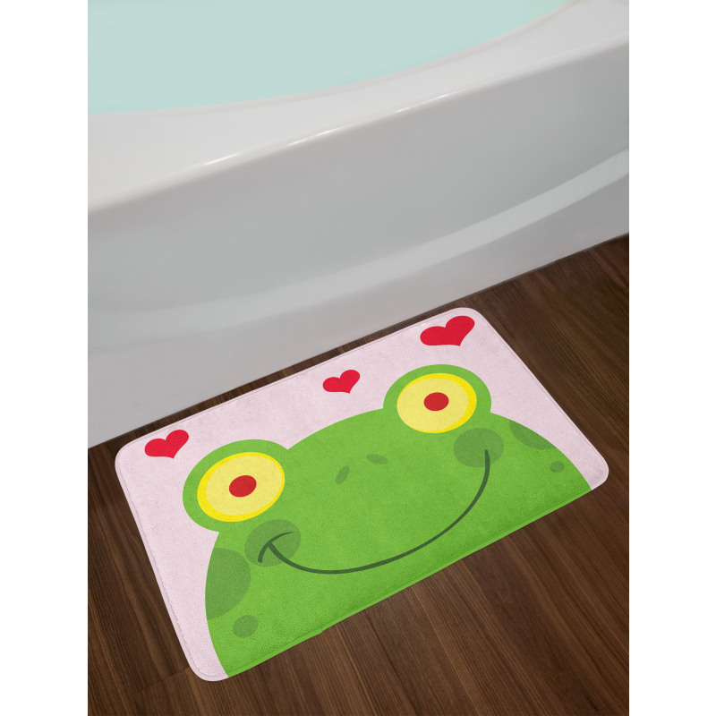 Animal in Love Smiling Bath Mat