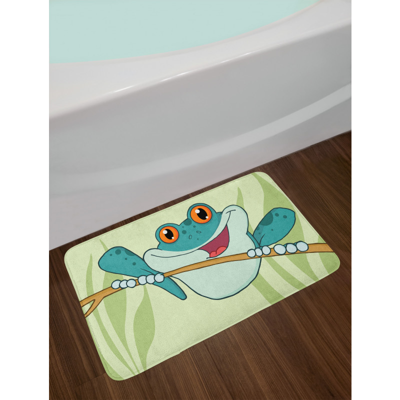 Happy Animal in Nature Bath Mat