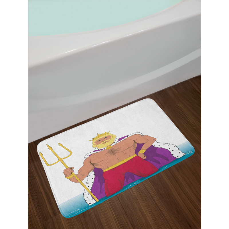 King of the Ocean Drawing Bath Mat