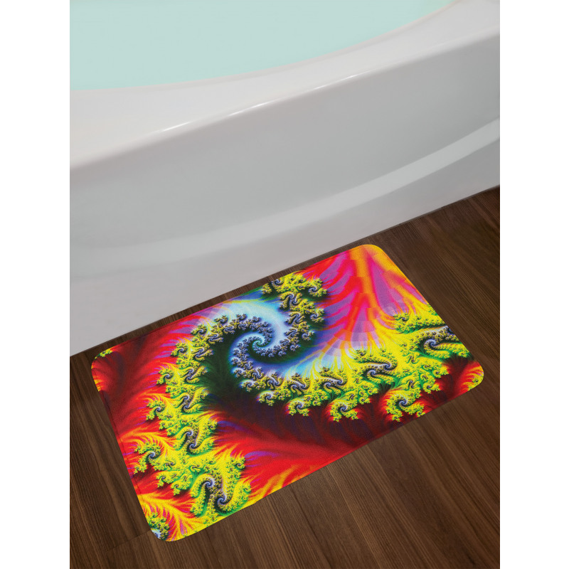 Abstract Fantasy Psychedelic Bath Mat