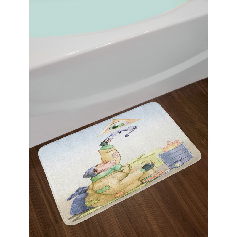 Homeless Metaphor Bath Mat