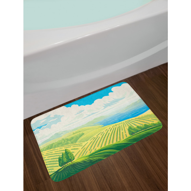 Idyllic Beauty Graphic Bath Mat