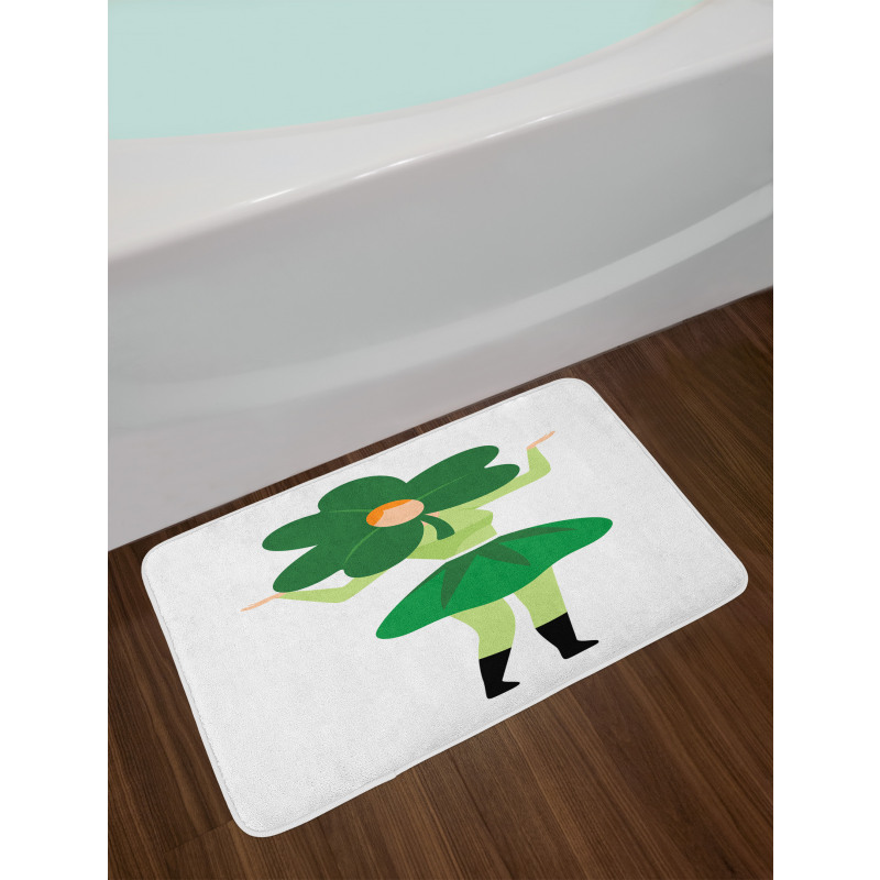 Lucky Clover Hat Bath Mat