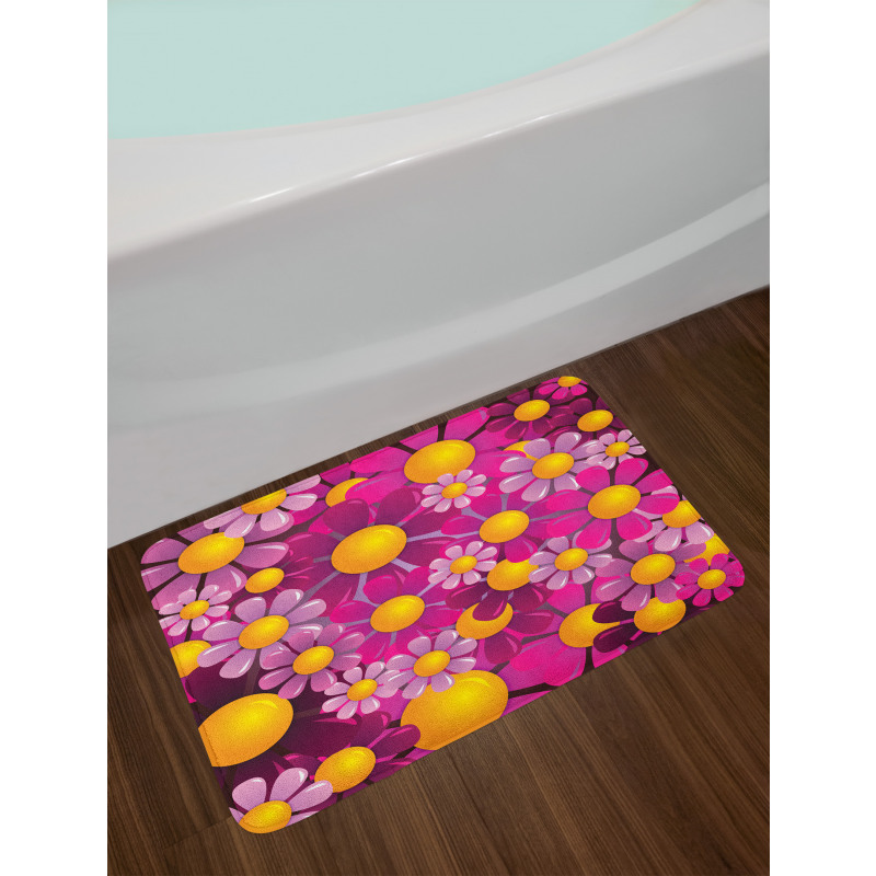 Flourish Flowers Cartoon Bath Mat