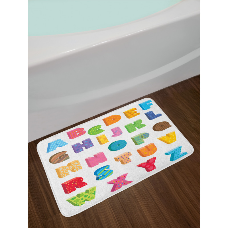 ABC Educational Letters Bath Mat