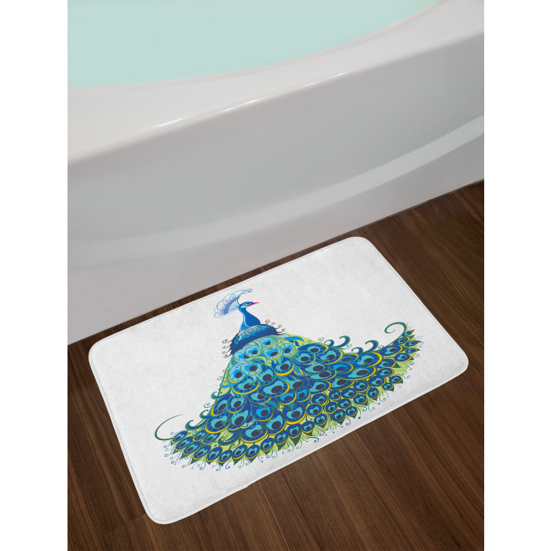 Classical Floral Bath Mat