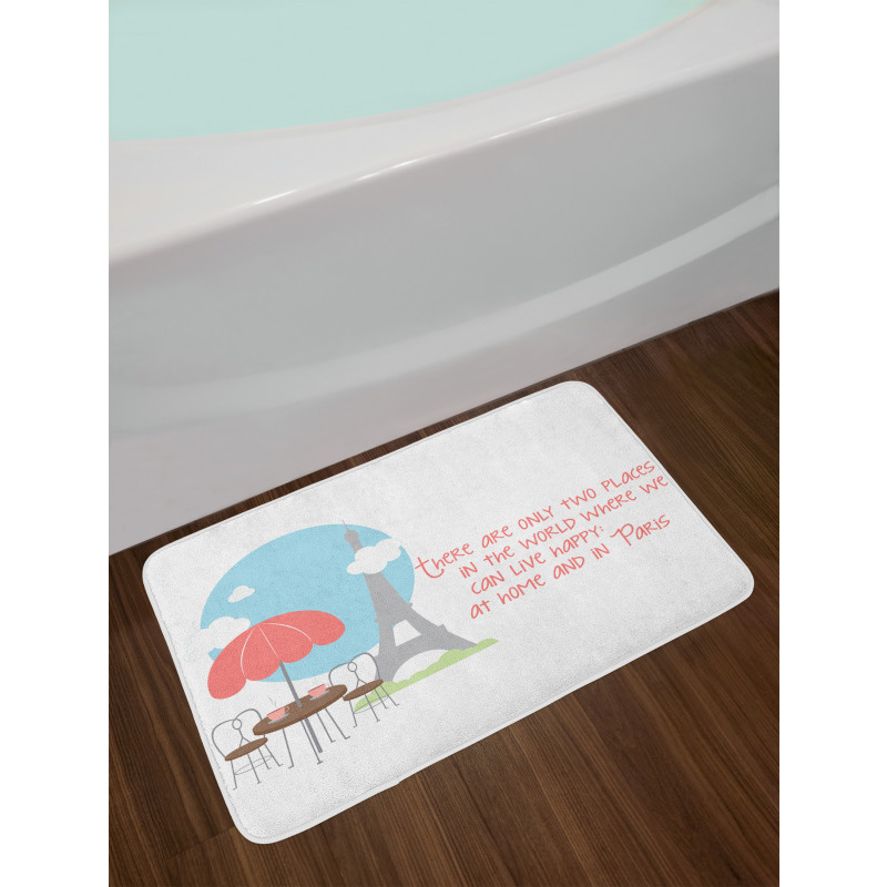 Scenery and Lettering Bath Mat