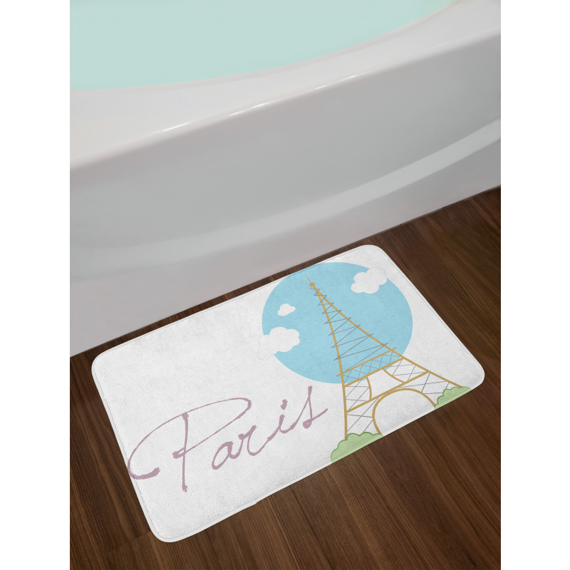 Calligraphy Hand Drawn Bath Mat