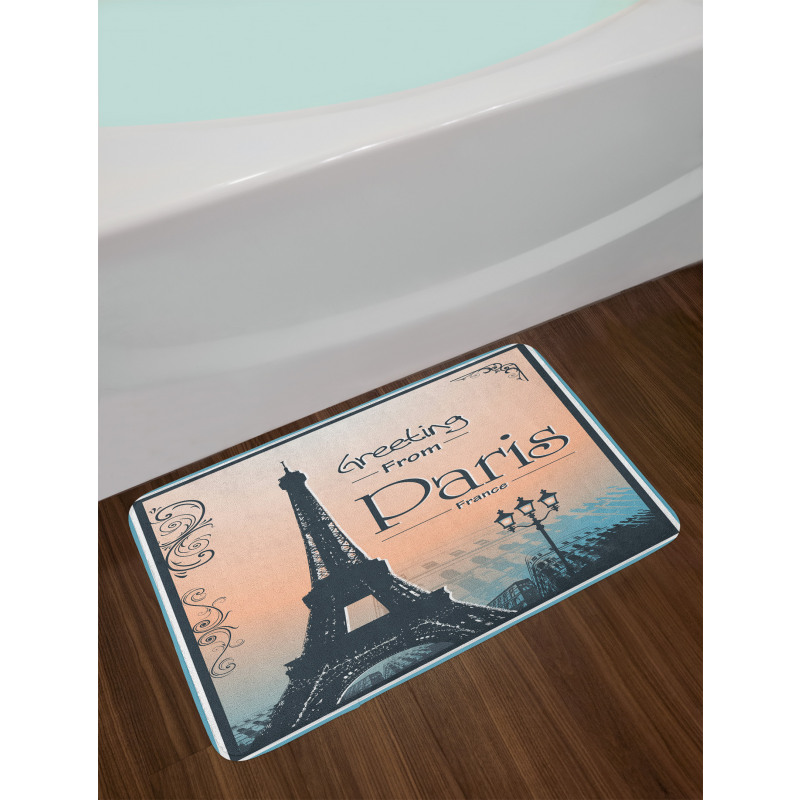 Greeting from Paris Bath Mat