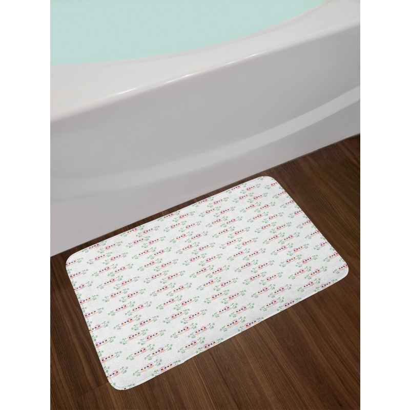 Childish Birds on Branch Bath Mat