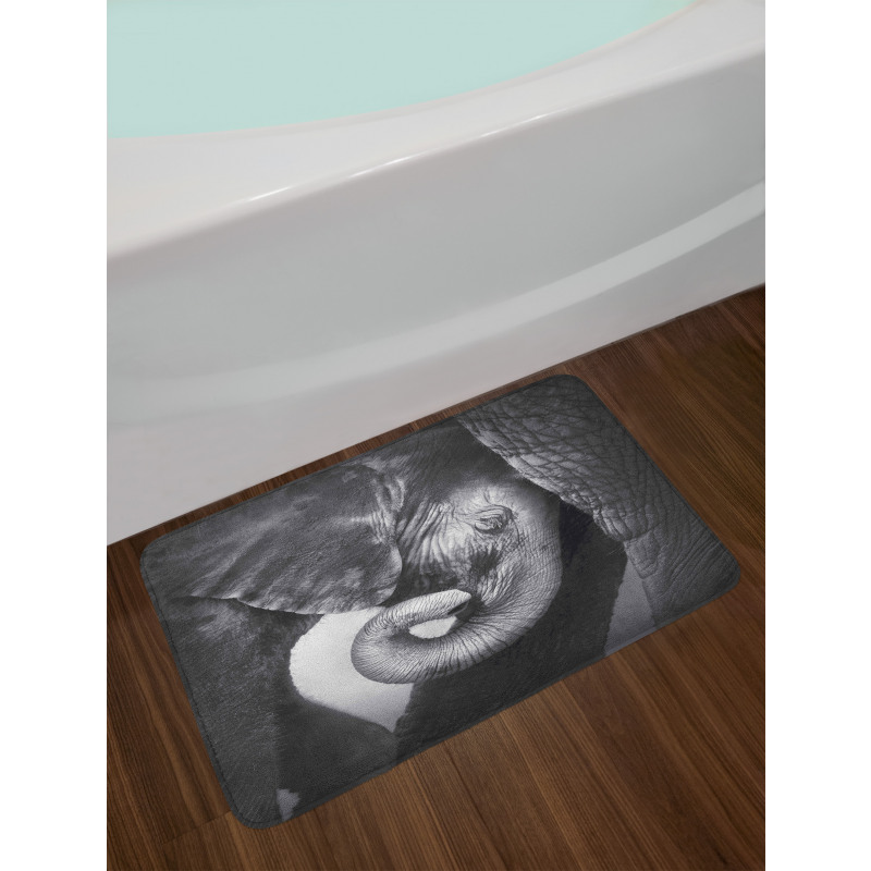 Elephant Mother and Baby Bath Mat