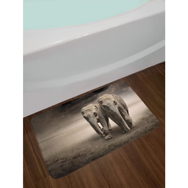 Pair of Animals Dust Bath Mat