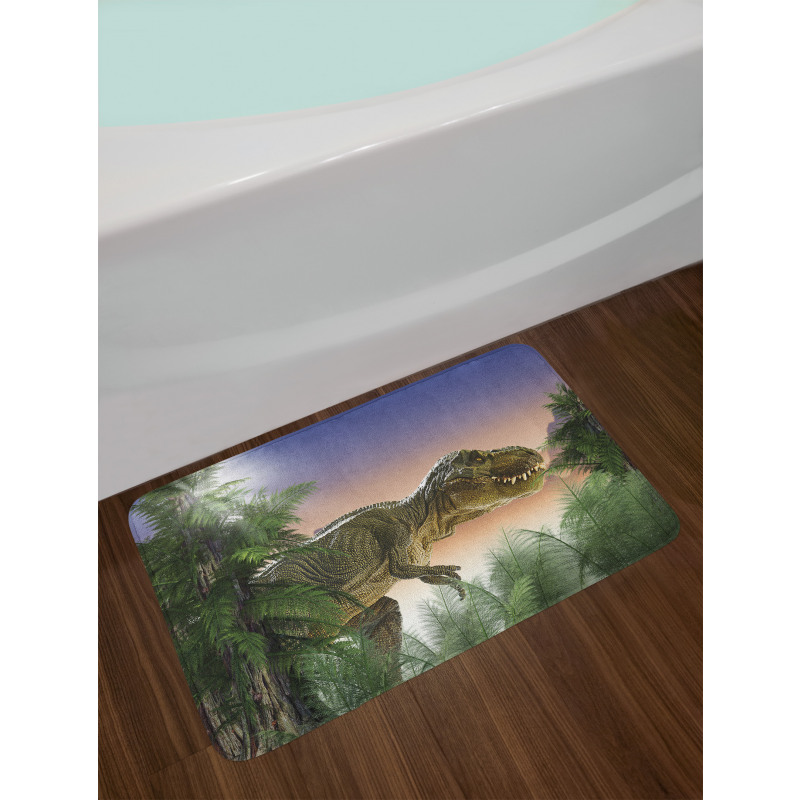 Dinosaur in the Jungle Bath Mat