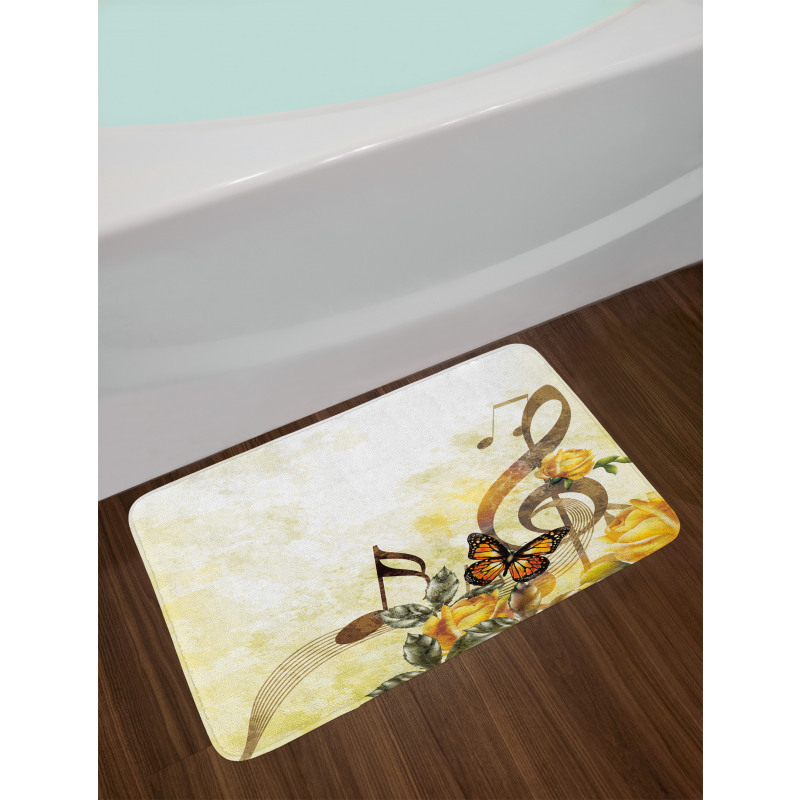 Bridal Wedding Floral Bath Mat