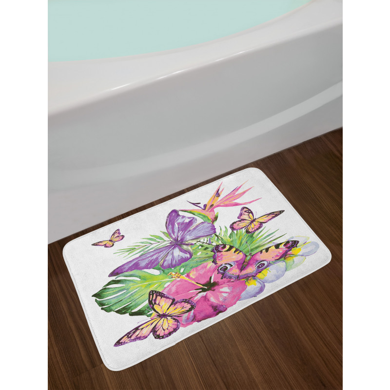 Tropic Butterflies Bath Mat