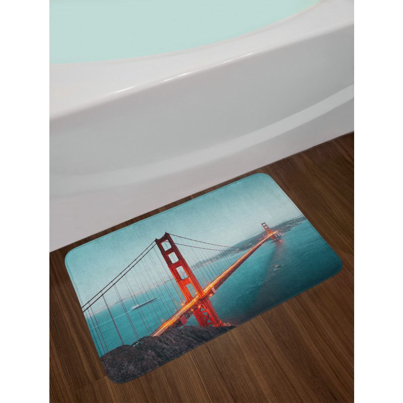 Panoramic Famous Bridge Bath Mat