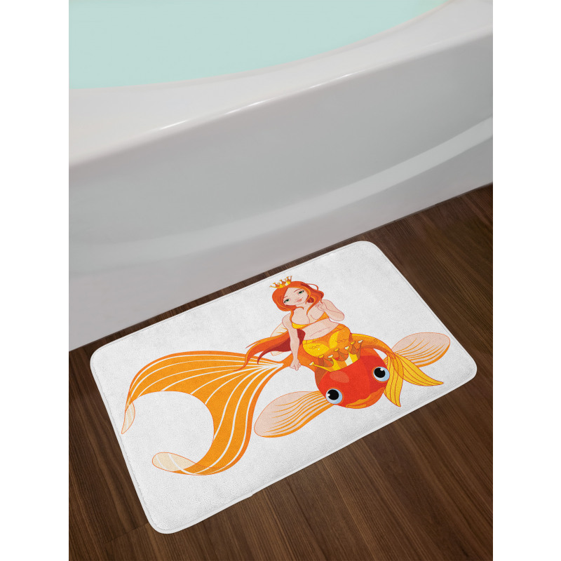 Princess on Goldfish Bath Mat