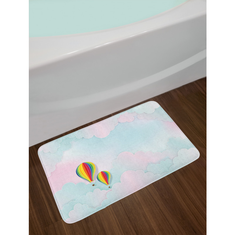 Dreamy Gradient Sky Bath Mat