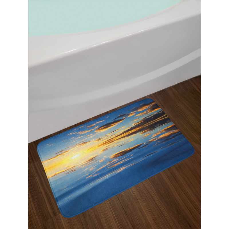 Tropical Vivid Scenery Bath Mat