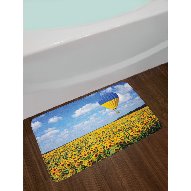 Sunflower Fields Bath Mat