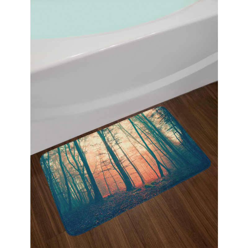 Autumn Forest Woodland Bath Mat